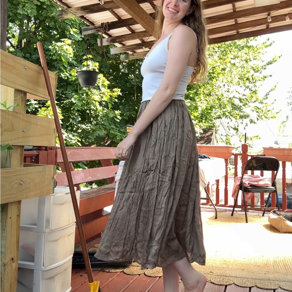 Elegant Brown Women's Skirt